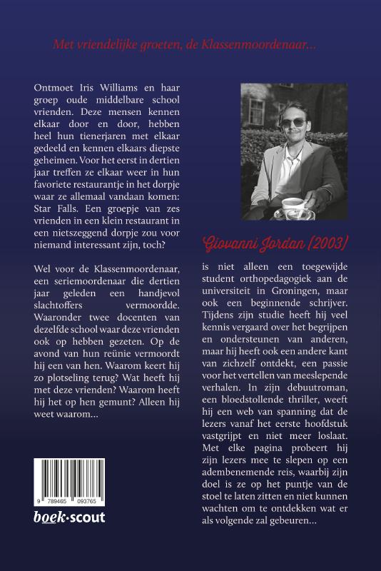 Achterkant van De schreeuw van een vriend