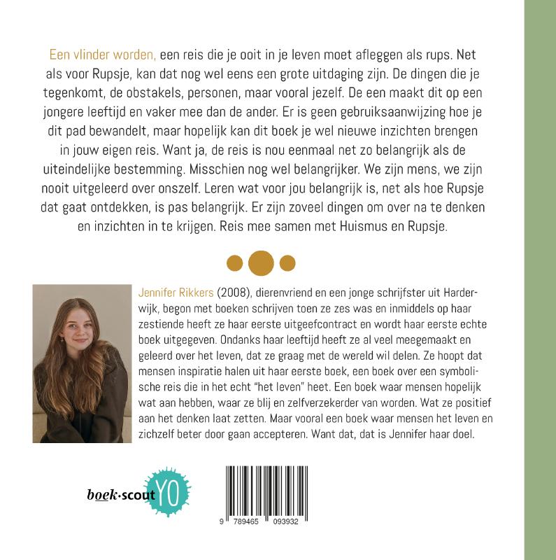 Achterkant van Een vlinder worden