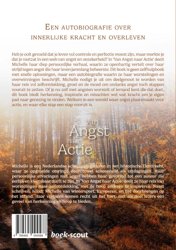 Achterkant van Van Angst naar Actie