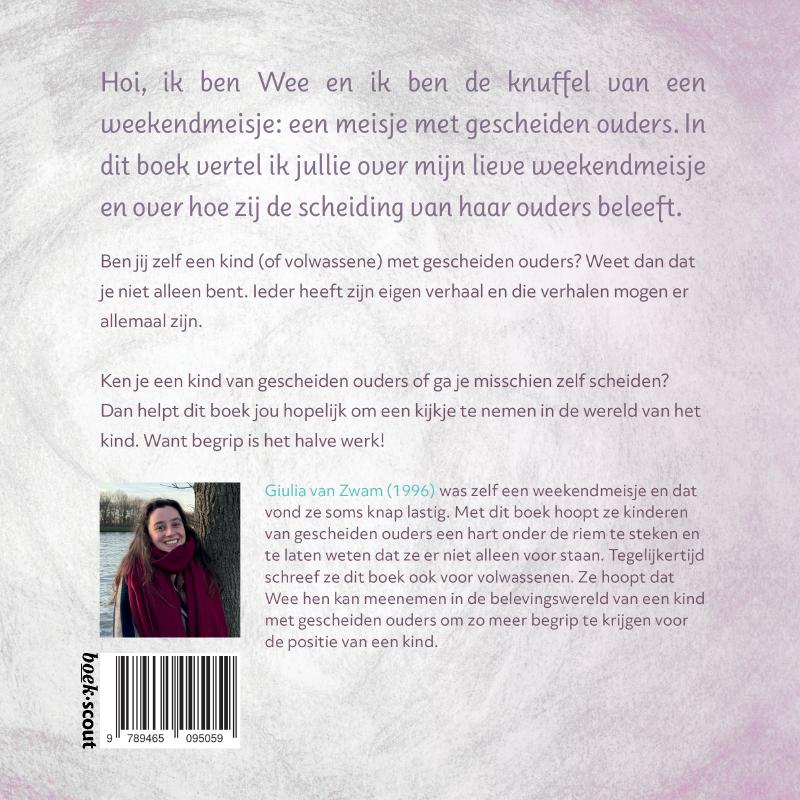 Achterkant van Wee en het weekendmeisje
