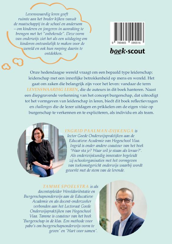 Achterkant van Gedachten over leiding geven aan burgerschapsonderwijs in een context van levenswaardig leren