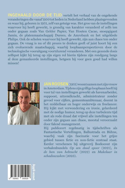 Achterkant van Ingehaald door de tijd
