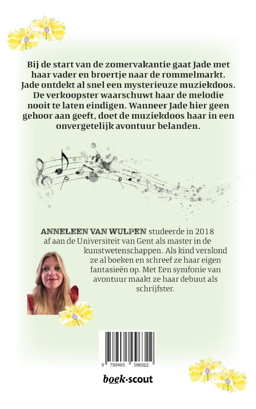 Achterkant van Een symfonie van avontuur