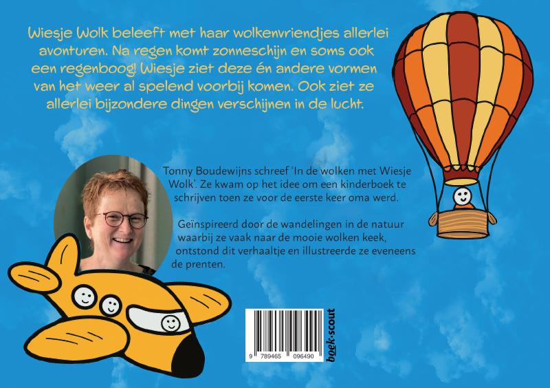 Achterkant van In de wolken met Wiesje Wolk