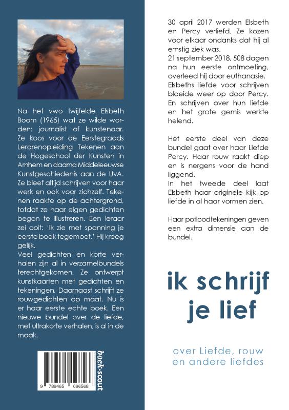 Achterkant van Ik schrijf je lief