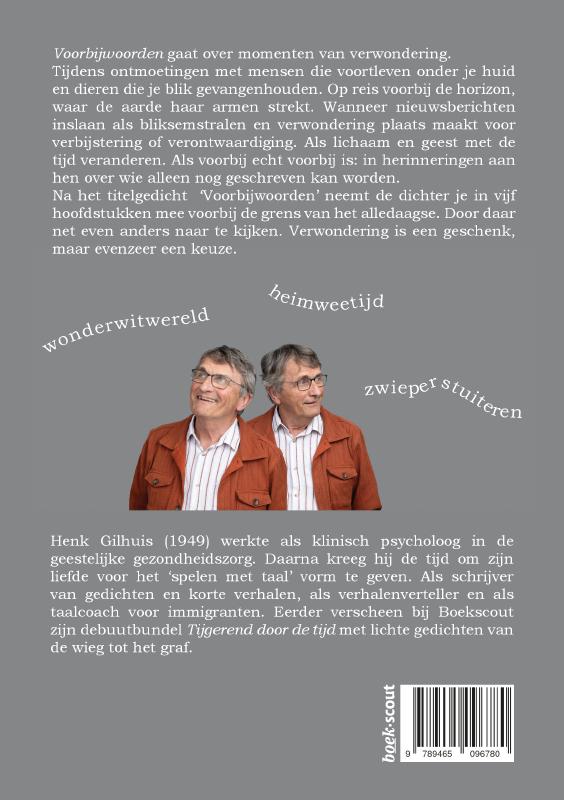 Achterkant van Voorbijwoorden