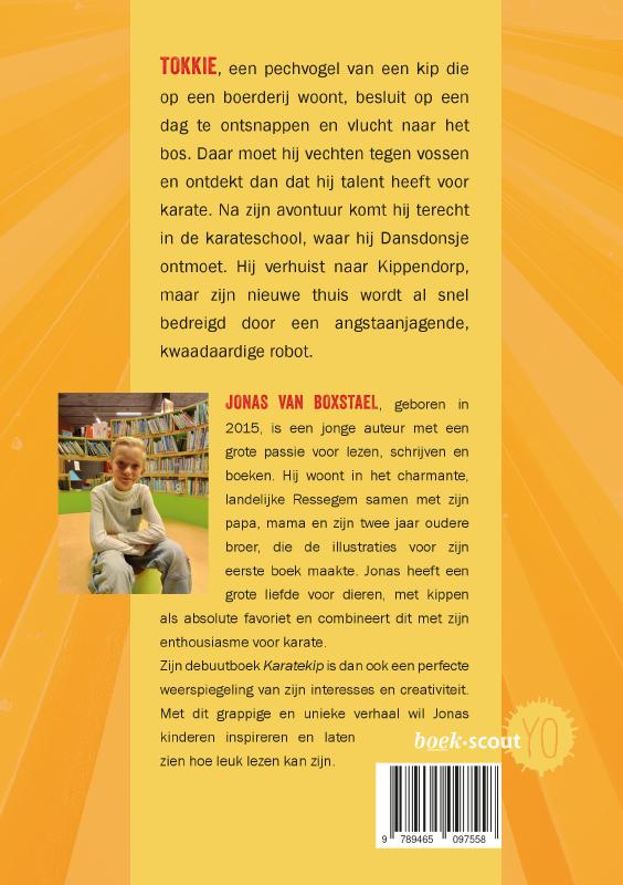 Achterkant van Karatekip