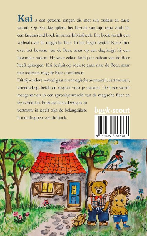 Achterkant van Het verhaal van de magische Beer en zijn koffer