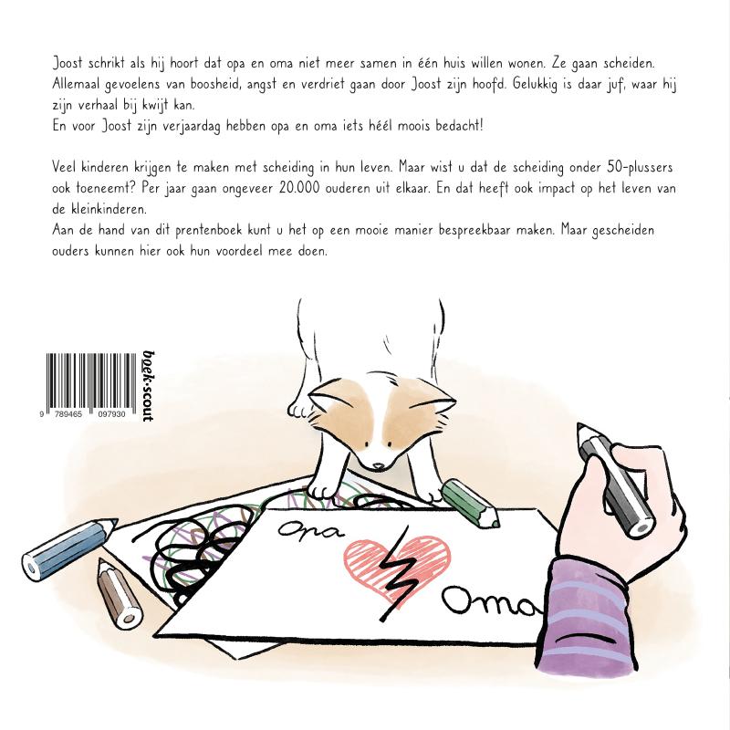 Achterkant van Help... opa en oma gaan scheiden!