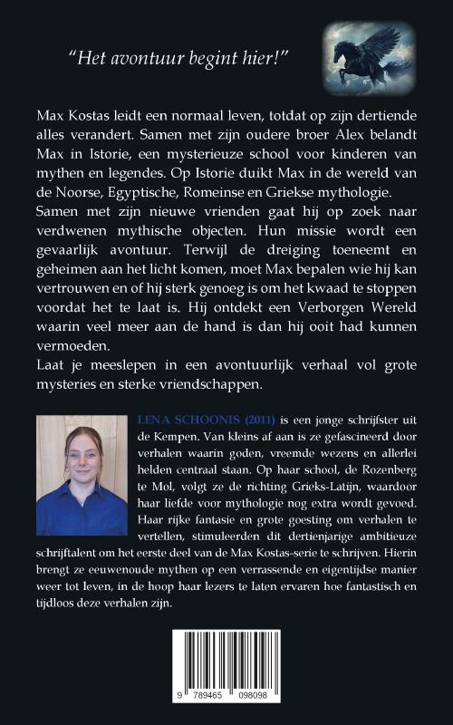 Achterkant van Max Kostas en de Verborgen Wereld