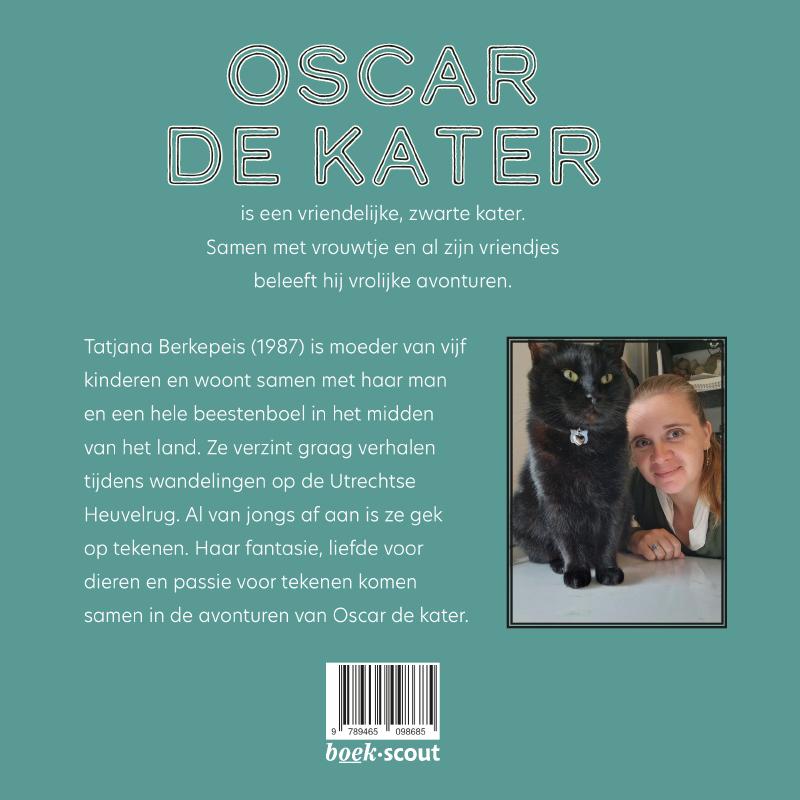 Achterkant van Oscar de kater
