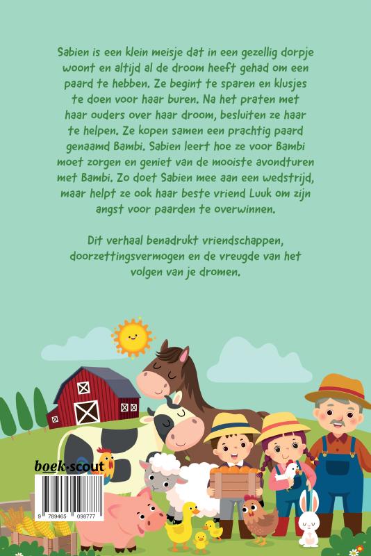 Achterkant van Sabien & Bambi: de mooiste avonturen