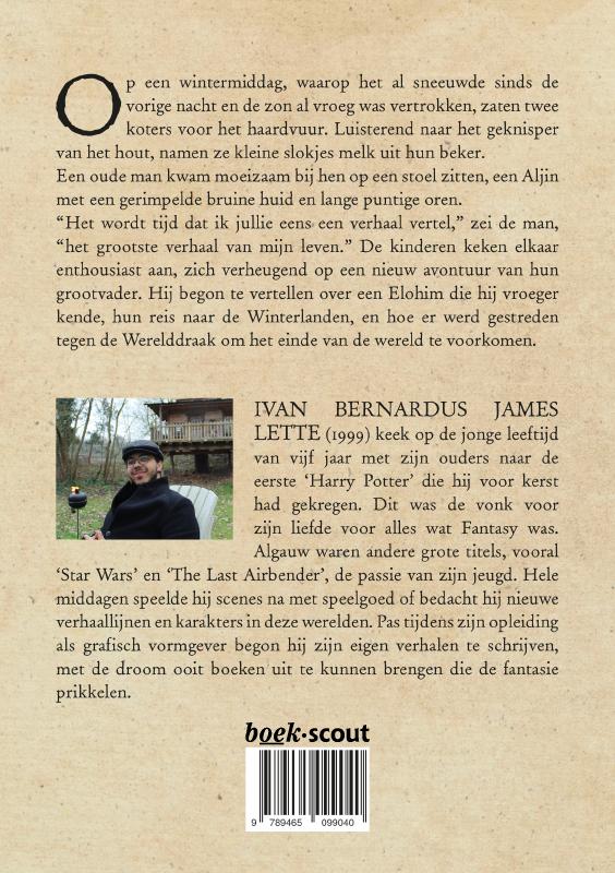 Achterkant van De komst van de Werelddraak