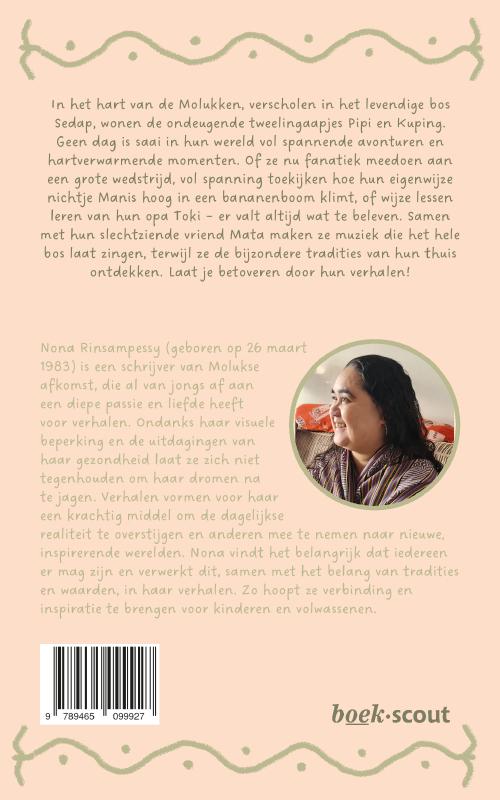 Achterkant van Pipi & Kuping op avontuur in het hart van de Molukken