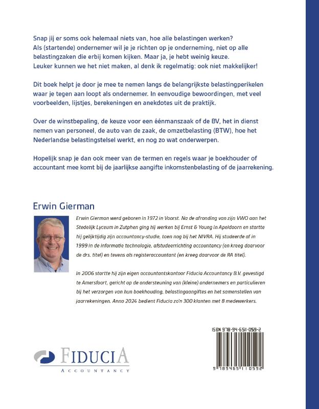 Achterkant van Het buitengewoon eenvoudige belastingboek