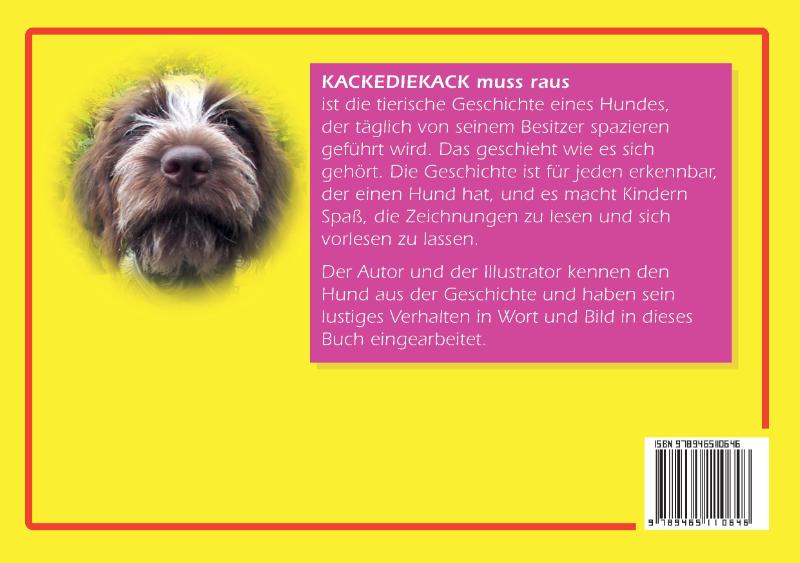 Achterkant van KACKEDIEKACK
