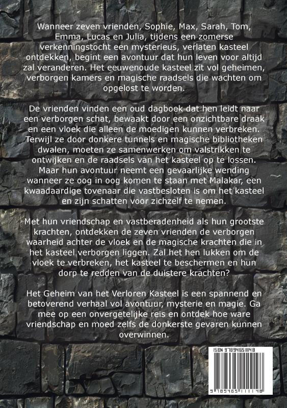 Achterkant van 7 Dappere Vrienden