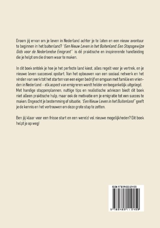 Achterkant van Een Nieuw Leven in het Buitenland