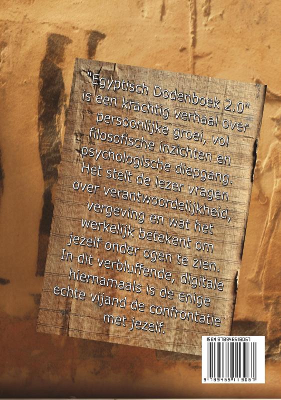 Achterkant van Egyptisch Dodenboek 2.0