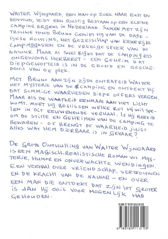 Achterkant van De Grote Onthulling van Walter Wijngaard