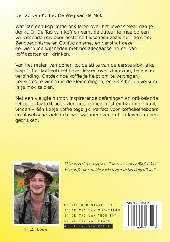 Achterkant van De Tao van Koffie