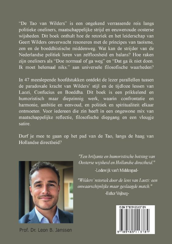 Achterkant van De Tao van Wilders