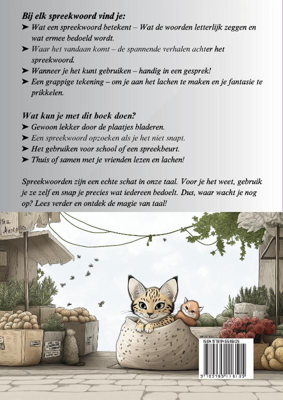 Achterkant van Het grote spreekwoordenboek voor kinderen