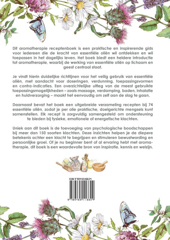 Achterkant van Aromatherapie Receptenboek