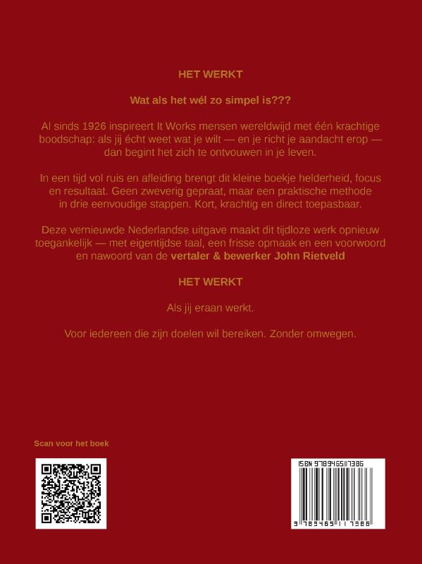 Achterkant van HET WERKT
