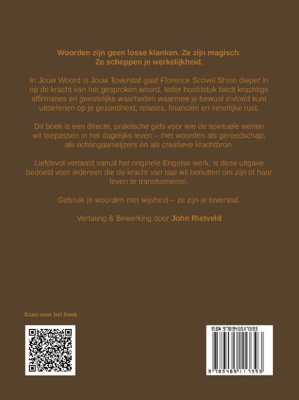 Achterkant van JOUW WOORD IS JE TOVERSTAF