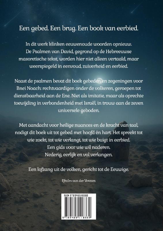 Achterkant van LECHA Psalmenboek der Noachieten