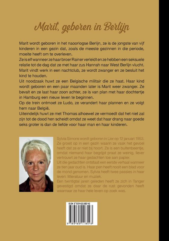 Achterkant van Marit, geboren in Berlijn
