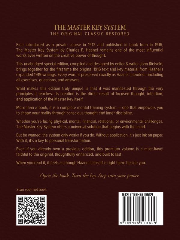 Achterkant van THE MASTER KEY SYSTEM