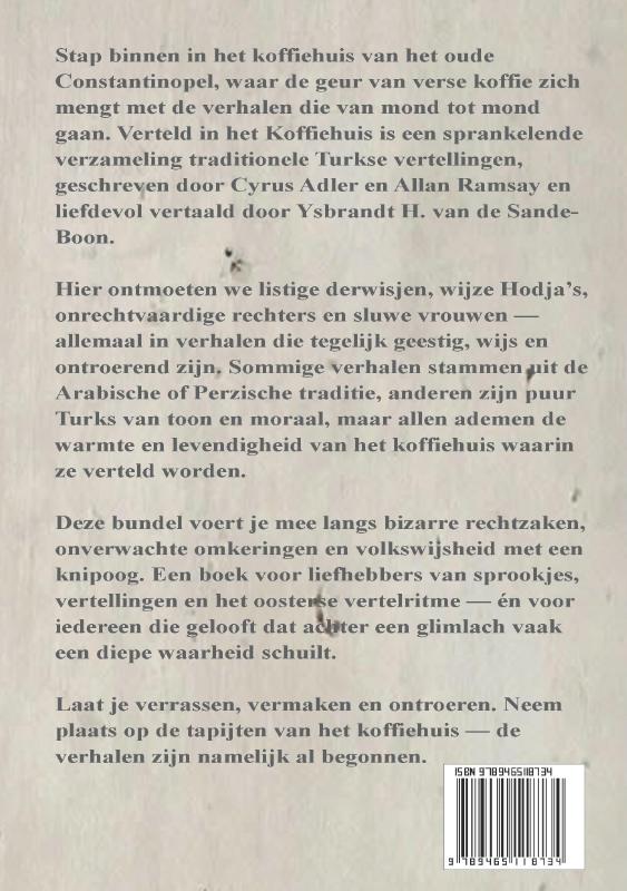 Achterkant van Verteld in het koffiehuis