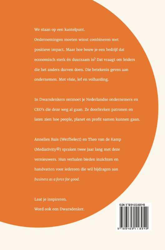 Achterkant van Dwarsdenkers