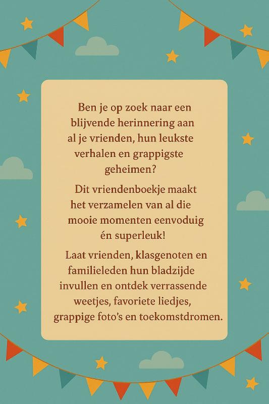 Achterkant van Circus Vriendenboekje