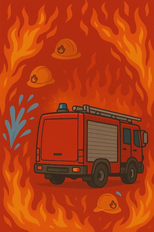 Achterkant van Brandweer Vriendenboekje