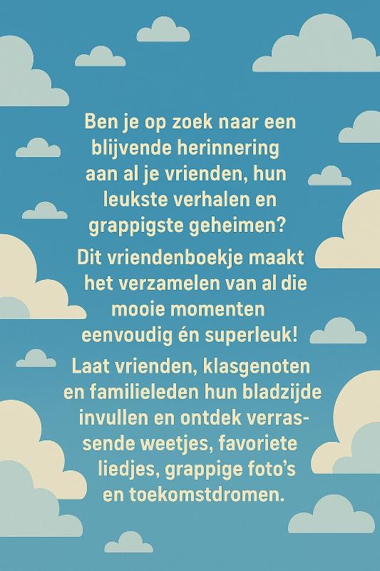 Achterkant van Piloten Vriendenboekje