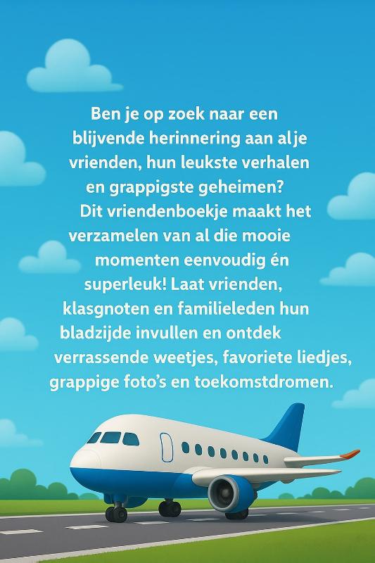 Achterkant van Piloten Vriendenboekje