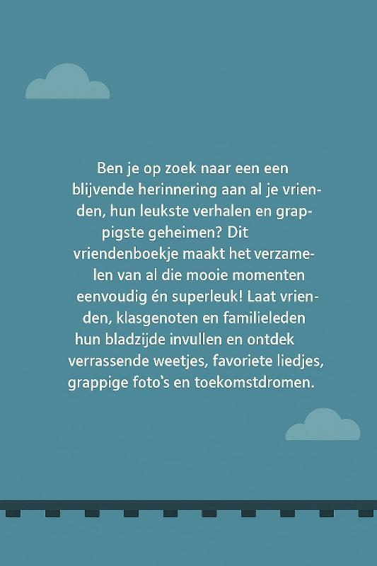 Achterkant van Treinen Vriendenboekje