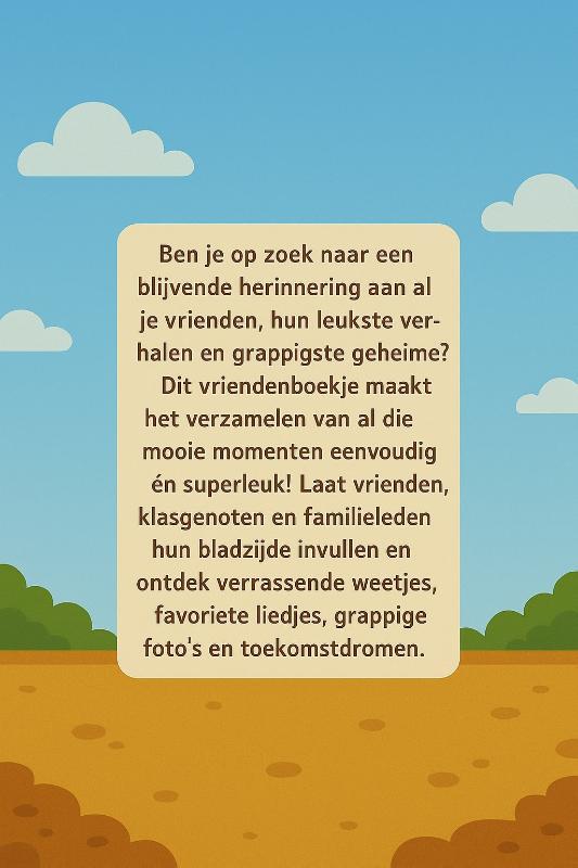 Achterkant van Graafmachines Vriendenboekje