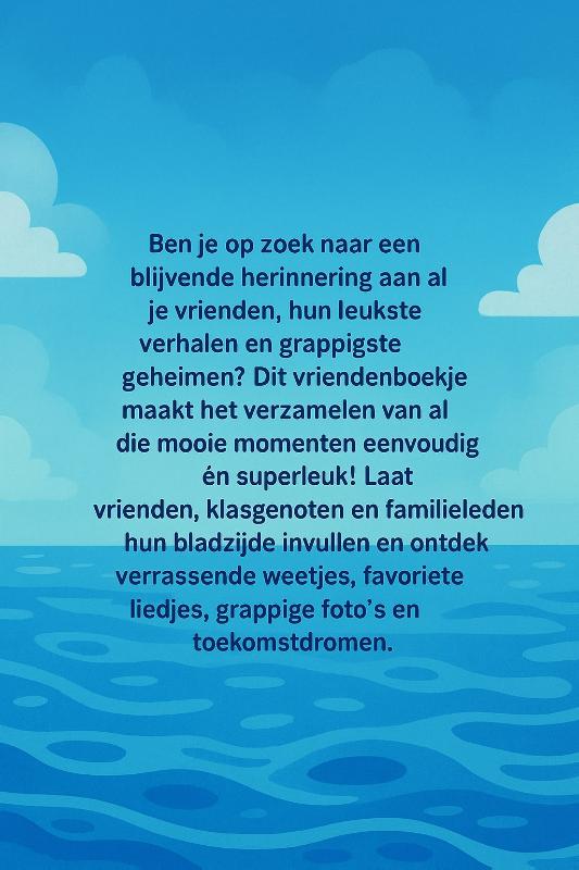 Achterkant van Zwemmen Vriendenboekje