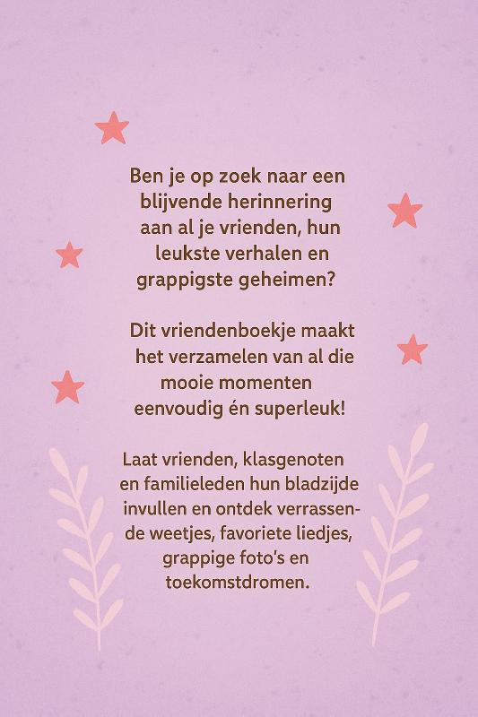Achterkant van Ballet Vriendenboekje
