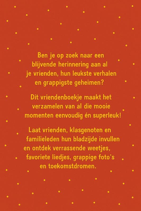Achterkant van Pizza Vriendenboekje