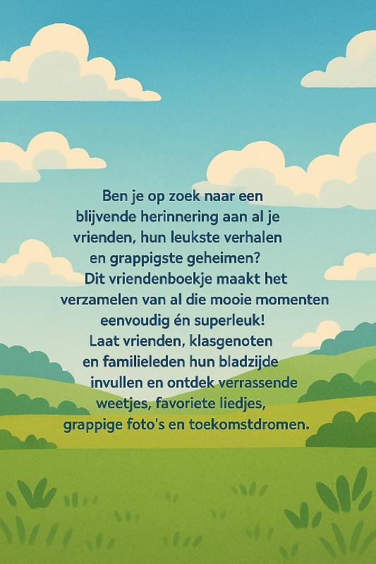Achterkant van Vrachtwagen Vriendenboekje