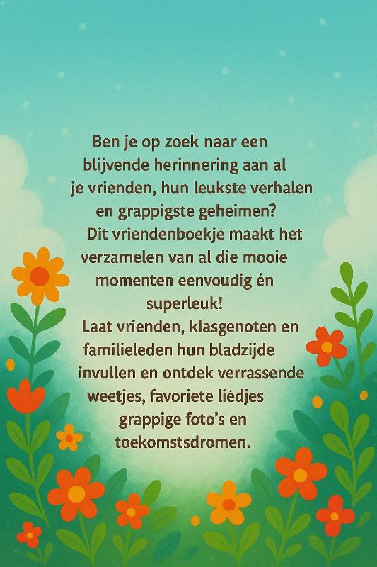 Achterkant van Konijnen Vriendenboekje
