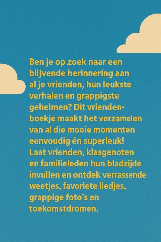 Achterkant van Scouting Vriendenboekje