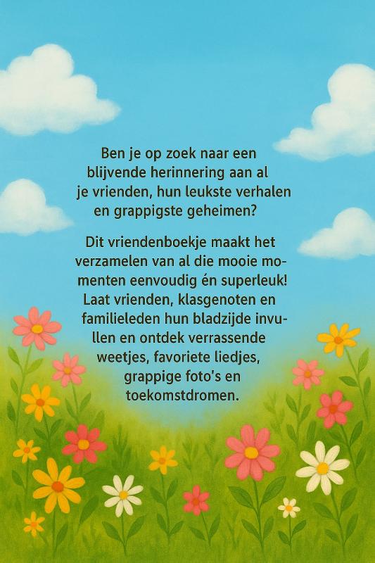 Achterkant van Pony Vriendenboekje