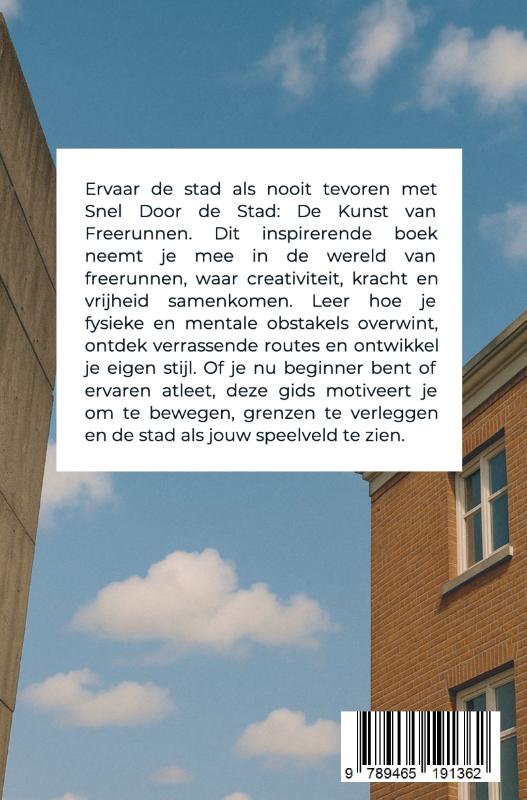 Achterkant van Snel Door de Stad