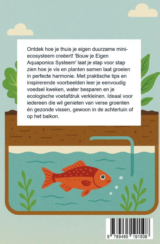 Achterkant van Bouw je Eigen Aquaponics Systeem